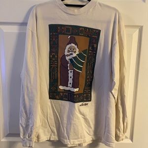Vintage Foster Classics Santa long sleeve shirt